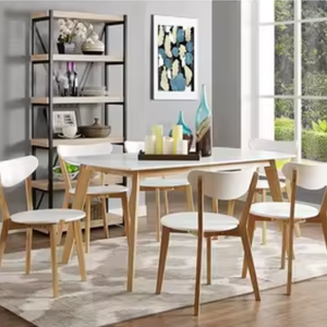 Ensemble de table à manger en bois au design moderne et simple pour restaurant, maison, café ou hôtel au prix de gros - Product Image 6