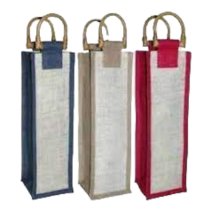 Meilleure vente de sacs à vin en jute personnalisés, porte-bouteille divisé réutilisable logo personnalisé imprimé écologique réutilisable - Product Image 1