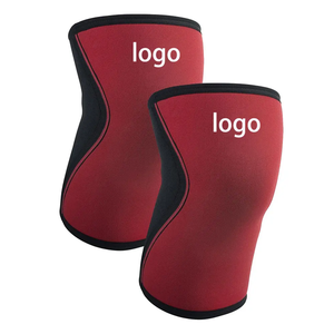 Manchons de genou unisexes personnalisables en Spandex et Nylon, durables, respirants et à séchage rapide, pour la musculation, le fitness et la protection sportive - Product Image 1