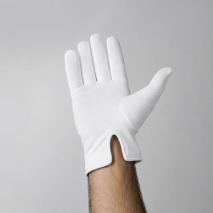 Guantes transpirables de verano para conducir, para hombres y mujeres, de algodón blanco, ajuste cómodo - Product Image 5