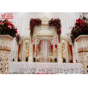 Grand décor de mariage Bollywood Maharani Mandap, grand Mandap indien en FRP, décor de mariage unique, Mandaps Jodha Akbar UK - Product Image 1