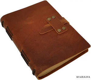 Hot Selling Leather Note Book Cover Retro Notebooks Writing <b>Pads</b> Cover Real Leather Portable Notebook - Product Image 3