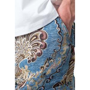PANTALON CARGO À FLORAUX EN JACQUARD ULTRA BAGGY - Product Image 6