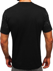 100% algodón, camiseta para hombre, ajuste holgado 100% algodón Peso medio Manga corta Hombro caído Hombres Casual O Cuello Camiseta. - Product Image 2