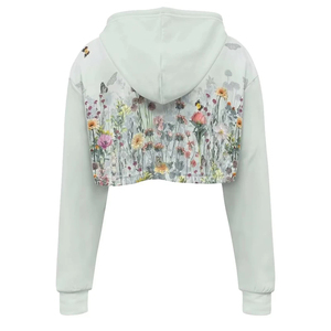 Nueva moda Top Trending Mujeres Sublimación Crop Top Sudadera con capucha Material duradero transpirable Sublimación Sudadera con los mejores diseños - Product Image 6