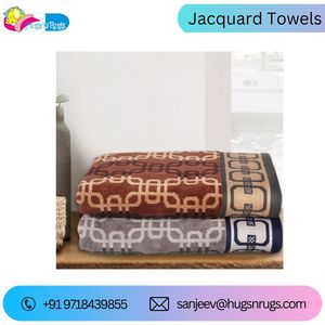 Serviette de bain en jacquard super absorbante, nouveau design élégant, serviette de bain accrocheuse - Product Image 6