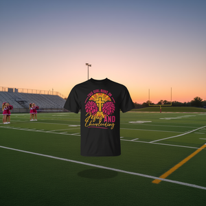 Questa Ragazza Vive dalla Fede - T-Shirt Cristiana per Cheerleader - Prodotto Promozionale - Product Image 3