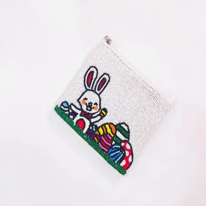 กระเป๋าใส่เหรียญปักลูกปัดสไตล์วินเทจทำมือ แฟชั่นสำหรับผู้หญิง คลัทช์หลากสี ของขวัญวันแม่สำหรับเพื่อนสนิท - Product Image 6