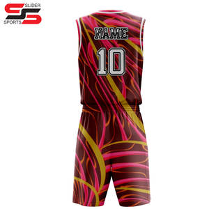 Uniforme de basket-ball unisexe de haute qualité, maillot et short personnalisés, ensembles d'été grande taille, techniques respirantes et imprimées - Product Image 2