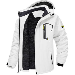 Chaqueta de Esquí de Invierno para Hombre con Logotipo Personalizado, Impermeable, Cortavientos, Aislada, de Forro Polar, con Capucha, Cierre de Cremallera, para Montaña - Product Image 1