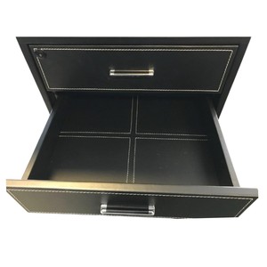 Scrivania Direzionale a L VENICE per Ufficio 2,2 X 0,85 X 0,75 m in Legno Melaminico Nero per Uso in Edifici Aziendali - Product Image 6