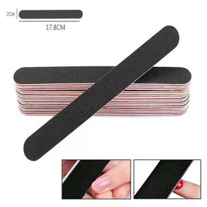 Lime à ongles professionnelle miniature en acier inoxydable, lime à ongles en émeri avec motif droit, réutilisable pour la manucure et la pédicure, outil de façonnage des ongles - Product Image 2