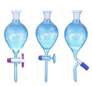 Entonnoirs de séparation en forme de poire de laboratoire couramment utilisés pour les fournitures éducatives - Product Image 1