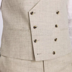 Chalecos de Diseño Nuevo para Hombre, Elegantes, para Bodas, Fiestas, Trajes sin Mangas, Servicio de Venta al Por Mayor Personalizado - Product Image 3
