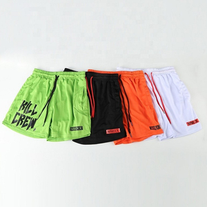 Pantalones cortos deportivos de verano para hombre personalizados al por mayor OEM 100% poliéster patrón sólido traje de baño de playa pantalones cortos de playa informales - Product Image 6