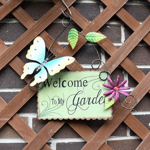 Personalizado Vintage Garden Rules Sign Hecho a mano Hierro Lata Precio barato al por mayor de proveedor indio - Product Image 2