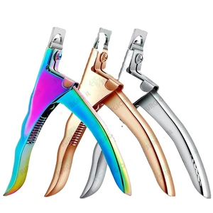 Coupe-ongles manuel en acier inoxydable de haute qualité pour manucure, outil de coupe d'ongles en acrylique, coupe-ongles chirurgical Hasni, logo et couleur personnalisés - Product Image 1