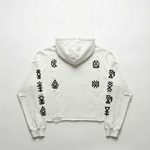 Fabricante de Sudaderas Personalizadas para Mujer, 500gsm, Poliéster/Algodón, Transpirable, Estampado Desgastado, Pedrería, Forro Regular, Grueso - Product Image 4