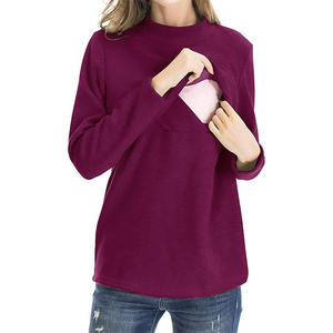 Sweat à capuche confortable pour femmes enceintes avec polaire en coton 100% respirant, design extensible doux pour le confort de la grossesse et le port quotidien - Product Image 1