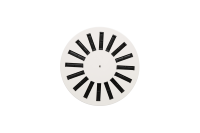 Diffuseur carré à tourbillon, pales réglables, fonctionnement silencieux, couverture de plafond à 360°, compatibilité avec les boîtes de plafond, taux d'induction élevé