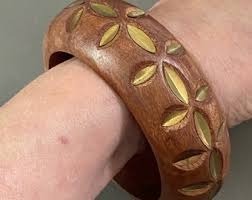 Leaf & Loop <b>wooden</b> jewelry of <b>bangles</b> - Product Image 3