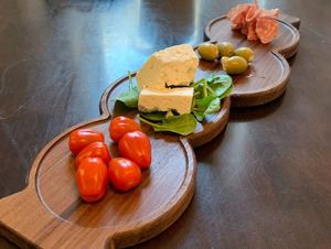 Elegante plato de madera para servir, tabla para pan y queso, desayuno, comida, bar, cocina, hogar, decoración, regalos de boda, restaurante - Product Image 6