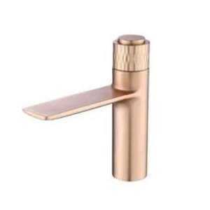 Cureo antique Mitigeur de lavabo à levier unique Finition en cuivre Robinet en laiton court CU01025 Fournisseur en gros Prix d'usine OEM - Product Image 4