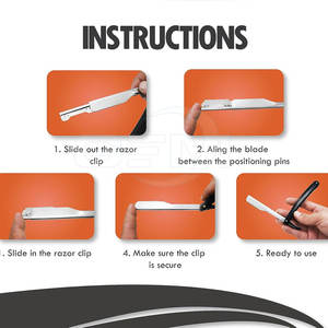 Meilleure vente de rasoir de barbier durable en acier inoxydable pour adultes de marque privée - Product Image 6