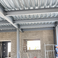 Plaque de support métallique galvanisée à profil ouvert YX51 250 750 pour plancher de mezzanine d'entrepôt industriel à haute capacité de charge