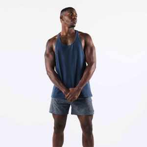 Camiseta sin mangas de secado rápido para hombre de buena calidad, diseña tu propia camiseta sin mangas ligera de punto para la playa para hombre - Product Image 2