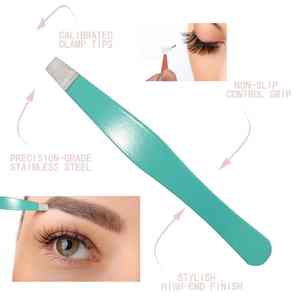 Custom Logo Mini Eyebrow Tweezers Precision Tip Powder-Coated Beauty Tool for Salon & Travel Use, Durable & Rust-Resistant - Product Image 4