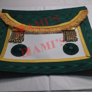 Tablier Regalia de franc-maçon à bas prix avec franges Tablier fait main d'uniforme de cérémonie sur mesure à vendre - Product Image 6