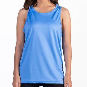 เสื้อกล้ามผู้หญิงแบบไม่มีแขน แห้งเร็ว ราคาส่งถูก ดีไซน์คอกลมแบบพื้นฐาน สำหรับวิ่งออกกำลังกาย แรงบันดาลใจจากดีไซน์ YRoma - Product Image 2