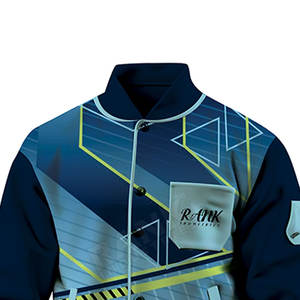 Blouson d'hiver streetwear pour homme, style Letterman, qualité supérieure, col montant, en tissu polaire respirant et écologique, faible MOQ pour la vente en ligne - Product Image 3