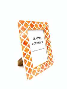 Cadre photo en nacre complexe de taille personnalisable Accent mural unique avec incrustation d'os en résine pour la décoration intérieure - Product Image 2