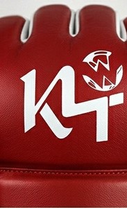 Gants de boxe demi-doigts en cuir PU pour entraînement et sparring MMA Muay Thai Kickboxing KLTW INT'L KL-MMA-001 - Product Image 2