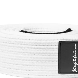 Ceinture de Jiu-Jitsu de qualité supérieure, ceinture blanche de BJJ Pro, double cœur, 100% coton, tissage perlé, ceinture d'entraînement et de compétition - Product Image 3