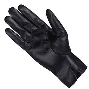 Gants de conduite d'hiver sur mesure en gros, en cuir de haute qualité, antidérapants, avec sangle de poignet réglable pour hommes - Product Image 5