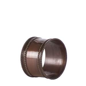 Anillo de Servilleta de Metal de Latón Redondeado, Anillo de Servilleta Chapado en Oro, Decoración de Mesa para Cenas en Casa, Tendencia Principal - Product Image 2