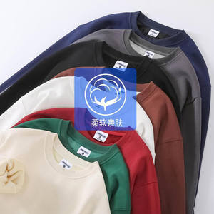 Sudadera de cuello redondo de algodón OEM al por mayor, Jersey personalizado de alta calidad, sudaderas con capucha de felpa teñidas lisas - Product Image 2