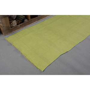 Tapis Turc Vintage Moderne 2.9 X 6.3ft Grande Surface Classique Rectangle Motif Abstrait Vert Laine Latex Support Modèle Tapis de Chambre - Product Image 5