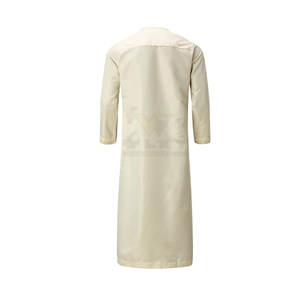 Nouvel arrivage du meilleur matériel thobe musulman pour hommes vêtements islamiques thobe musulman pour hommes en bas quantité minimale de commande - Product Image 2