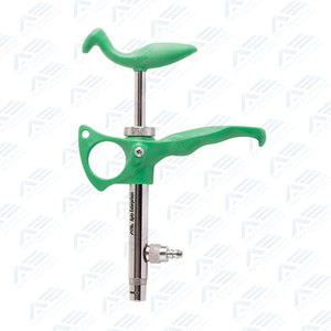 Jeringa de Inyección Veterinaria Manual Ajustable de Acero Inoxidable para Diagnóstico de Conejos, Reutilizable, Apta para Exámenes Médicos - Product Image 3