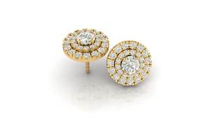 Boucles d'oreilles en diamant cultivées en laboratoire Vvs1 certifiées IGI faites à la main pour les femmes en or 18 carats et plaqué or rose perle pierre principale pour les cadeaux - Product Image 3