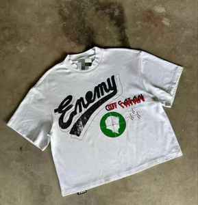 Vente en gros de t-shirts délavés à l'acide t-shirts en pierre avec sérigraphie grand graphique personnalisé t-shirt vintage surdimensionné 100% coton - Product Image 3