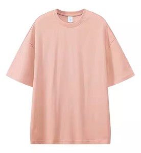 เสื้อยืดผ้าฝ้าย100% ธรรมดาธรรมดาธรรมดาพิมพ์ลายเสื้อยืดโอเวอร์ไซซ์เปล่าขนาดพอเหมาะ - Product Image 6