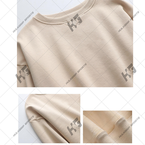 Sweat-shirts à capuche pour femmes, personnalisés, en molleton bouclette, à épaules tombantes, col montant, coupe oversize, écologiques, pour l'hiver - Product Image 3