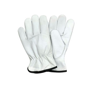 Gants de conducteur en cuir de chèvre de fabrication en gros avec doublure Keystone Thumb et polaire chaude et durable. - Product Image 5