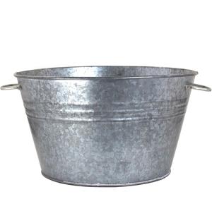 Embossed <b>Galvanized</b> Metal Bucket With Floral Design Durable Rustic Farmhouse Decorative Planter <b>Tub</b> With Design Easy to Handle - Product Image 6