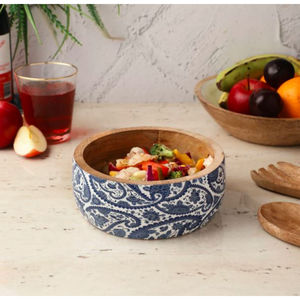 Cuenco de madera de lujo para servir con diseño de pegatina esmaltada para cocinar en casa y cocinar en casa en Low Coast Utensilios de cocina de alta calidad - Product Image 6